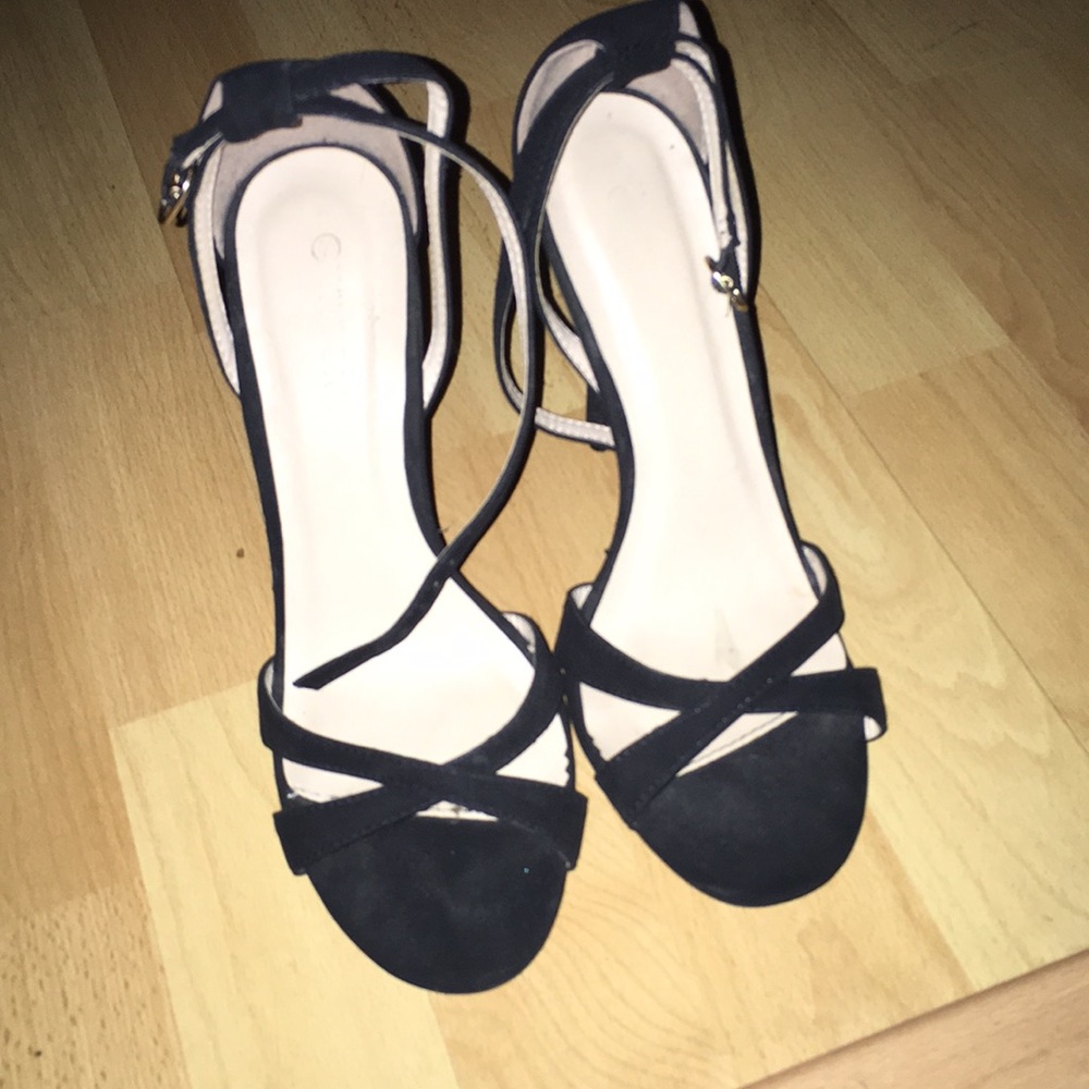 Black strappy heels!